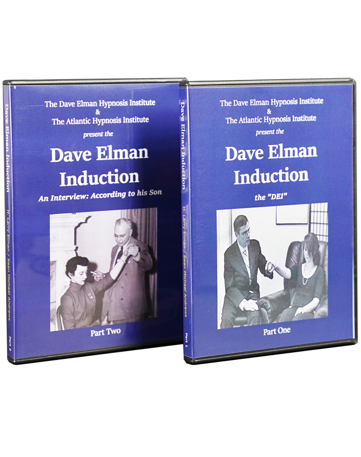 DE Induction 2DVD hypnotherapy book dave elman